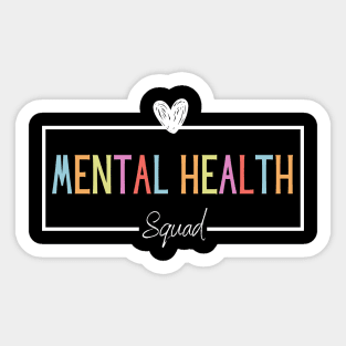 Mental Health Squad Brain Illness Mental Health Awareness Sticker